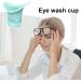 Eye Rinse Cup Eye Flush Kit Portable Silicone Eye Wash Cup | Eye Cleaner Cup with Scale Soft Eye Bath Soft for Eye Cleansing Refresh and Clean Tired Eyes Aezon Blue - Buy Online on GoSupps.com