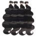 LUXEDIVA Brazilian Virgin Body Wave Hair 4 Bundles 400g/14.1oz - Natural Black 18/20/22/24 Inch Bundle Deals | 100% Unprocessed Human Hair Extensions - Buy Online on GoSupps.com