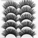 Icycheer 3D Mixed Artificial Hair False Eyelashes | Thick Cross Long Wispy Fluffy Makeup Tools - 5 Pairs (3D53) - International Shipping Available - Buy Online on GoSupps.com