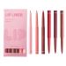 lyanny lyanny Set of 6 Waterproof Lip Pencils - Smudge-Resistant Matte Lipstick - Long-Lasting Gloss for Women