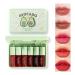 6 Colors Lip Tint Stain Set Korean Velvet Water Lip Tint Natural Lip and Cheek Tint Long lasting Non-Stick Cup Waterproof Lip Tint Makeup Avocado