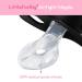 LittleForBig Large Shield Printed Pacifier II | Adult Size Princess Crown Pattern - Black | International Shipping - Buy Online on GoSupps.com