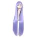 MapofBeauty 40 inch/100cm Unique Long Women Cosplay Straight Wig (Blue Grey/Light Purple)