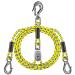 Dolibest 16ft Boat Tow Harness Boat Tow Ropes, Easy Connection w/ 3 Large Stainless Steel Hooks for Tow 1-4 Rider Towable Tube 16 ft with Pulley