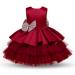 NNJXD Baby Girls Flower Princess Birthday Party Dress 730 Red-a 6-12 Months