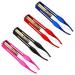 spier Tweezers with Light 4 Pieces Stainless Steel Makeup LED Light Eyelash Eyebrow Hair Removal Illuminated Tweezers