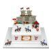 Medieval castle with knights made of edible wafer paper cake topper for birthday for boys and girls