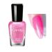 Hot Pink Pearl Glitter Nail Polish Gel Shimmering Shell Spiral Holographic Golden Shimmer Quick Dry Nail Varnish Mermaids Shining Sparkling Long Lasting No Need Cure DIY Nail Art Manicure