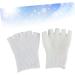 Healeved 2 Pairs Gel Socks Thumb Corrector Straightener Five Finger Socks Fingerless Gloves Splints Pad Big Toe Separators White Skin - Buy Online on GoSupps.com