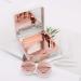 Honbay Fashion Marble Contact Lens Case - Portable Rose Gold Kit with Mirror | International Shipping Available - Buy Online on GoSupps.com