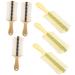 Hemobllo Peignes Poux Double Face Dents Fines Lot de 6 Grandes Brosses en Plastique pais avec Manche Ergonomique Peignes Antipelliculaires Verts et Noirs pour Cuir Chevelu Usage