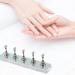 Ipetboom Nail Display Stand 1 Set Acrylic DIY Nail Crystal Holder Magnetic Practice Stands for False Nail Tip Manicure Tool Salon Use Silver - Buy Online on GoSupps.com