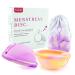 Fenyw periodic disc menstrual disc made of medical silicone reusable menstrual disc exhaustive menstrual cup alternative to soft tampons (s+l) style 3