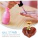 FRCOLOR 4 Sets nail holder magnetic mount magnetic tools magnetic base Nail Art Practice Stand Nail Art Stand nail stand nail tools nail palette Nail Tip Holders lotus resin Manicure tools - Buy Online on GoSupps.com