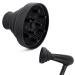 Universal foldable hair diffuser hairdryer adaptable silicone universal hair diffuser hair dryer adaptable for blow dryer with nozzle for almost all hair dryers accessories for hair styling black