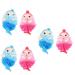 Housoutil 6 Pcs Bath Ball Cleaning Body Scrubber Luffa Sponges Exfoliating Bathing Balls Kids Body Loofahs Household Bath Loofahs Bath Shower Loofah Ball Bath Sponges Baby or Mesh Mermaid