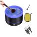 Electric Makeup Brush Cleaner Type-C Small Removeable Easy to Clean  with Silica gel mat bowl Automatic 5V 1A Cosmetic make up brush cleaner Machine Tools  beauty brushs cleaner powered washer (blue) Black