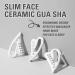 MILKTOUCH Slim Face Ceramic Gua Sha Tool for Lymphatic Drainage and Anti-Aging - Jawline Sculptor for Face, Eyes, Neck, and Body - Buy Online on GoSupps.com