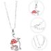 Yardenfun Frog Necklace Choker Necklaces for Women Princess Pendant Chocker Necklace for Women Mushroom Amulet - Buy Online on GoSupps.com