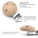 Ruby 10-Piece Natural Wood Pacifier Clips | Safe & Stylish Dummy Clip Holder for Babies and Kids - Buy Online on GoSupps.com