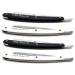 Premium Set of 4 Barber Razors - Straight Edge Folding Handle in Vibrant Colors | International Shipping Available - Buy Online on GoSupps.com