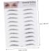FOMIYES 2pcs 3d Eyebrow Stickers Lady Tools Waterproof Stickers 3d Stickers Transfer Stickers Simple Miss - Buy Online on GoSupps.com