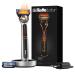 Gillette Heated Razor for Men, Starter Shave Kit by GilletteLabs, 1 Handle, 2 Razor Blade Refills, 1 Charging Dock Heated Razor Kit
