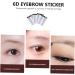 DOITOOL 4pcs Stimulation Like Imitation Women Girl Female Grooming Shaper Sticker Eyebrow Brow D Makeup 21x15cm Brown - Buy Online on GoSupps.com