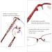 Zukky Anti-Blue Light Glasses for Women - Oval Metal Neck Frame Red 2.5x - Exquisite Hollow Bracket Computer & Reading Glasses AM23 - Buy Online on GoSupps.com