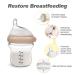 Haakaa Gen.3 Natural Glass Baby Bottle 4.2oz - Anti-Colic Nipple, Easy to Clean, BPA Free | 0M+ Breastfed Babies | Peach 4oz - Buy Online on GoSupps.com