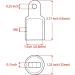 Stainless Steel Bimini Top Cap Eye End Boat Fitting - 2 Pack, Fits 7/8 or 1 Round Tubing - Shenghuiss 316 SS, L Shape Hex Key Included - Buy Online on GoSupps.com
