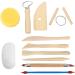 Blisstime 30-Piece Clay Sculpting Tools Set with Wooden Handles - Pottery Carving Kit - Buy Online on GoSupps.com