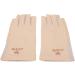 Manicure Gloves UV Protection Stretchy Breathable Fingerless Fiber Cotton Nail Lamp Gloves for Home Salon Grey (Light Yellow) - Buy Online on GoSupps.com