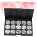 CRILSTYLEO 3pcs 15 Empty Cosmetic Case Travel Cosmetic Case Travel Makeup Case Empty Makeup Eyeshadow Silver - Buy Online on GoSupps.com