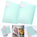 2Pcs A3 Diamond Painting Storage Book,Diamond Art Portfolio Folder with 30 Pages Clear Pocket Sleeves Protectors, Portable A3 Storage Book,Large Artwork Report Sheet Letter Poster Storage Bag (Green)