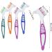 Denture Brush Denture Toothbrush Cleaning Brush Portable Denture Brush Cleaning Brush Heads For Denture Care False Teeth Toothbrush Denture Cleaning Brush Dual Head Toothbrush (4) - Buy Online on GoSupps.com
