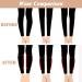 Realistic Silicone Leg Enhancement Calf Pads | 1 Pair Sleeve Set for O-Shaped Legs | 0.39in Thickness | Foot Cover for Crooked or Thin Legs - Buy Online on GoSupps.com