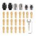 LUOFENG Copper clamp Durable Drill Chuck Collet Set (1/32"-1/8") 4486Drill Keyless Bit Chuck for Reliable Grip and Easy Installation