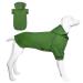 Dogs hoodie dog coat with hat & bags & linen hole soft and breathable hooded sweater for large dogs winter dog clothing inside & outside dog clothing from Kickred (army-green) XL green