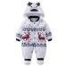 Vine Baby Clothes Boys Girls Hooded Romper Cotton Thicken Jumpsuit Outwear Cute Outfits 6 Months 6 Months J