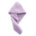 Hair turban towel hair drying cap soft microfiber hair drying towels super absorbent fast drying bathroom head wrap for women (purple)