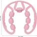 Dioche Muscle Roller for Legs | 7-Roller All-Round Massage Tool | Relieve Muscle Soreness for Calf & Thighs | Pink | International Shipping - Buy Online on GoSupps.com