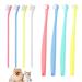 8pcs Dog Toothbrush 2 Styles Soft Bristle Small Cat Toothbrush Micro Head Kitten Teeth Cleaning Brush Dental Care Supplies for Tiny Puppy Kitty Reduce Plaque Tartar Formation & Bad Breath