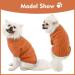 Classic Dog Sweater | Warm Turtleneck Puppy & Cat Coat | Winter & Holiday Pet Outfits | XXL Caramel - Buy Online on GoSupps.com