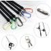 6 Pieces Spiral Keychain with Carabiner - Extendable Anti-Lost Spring Rope for Fishing Camping Hunting & Keys | International Shipping - Buy Online on GoSupps.com