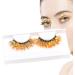 Glitter Lashes - Sparkly 3D Orange Lashes Shiny Dramatic Decorative Eye Strip Lashes | False Eyelashes flufy Wispy Curly Waterproof Sticker Eyelashes | Lashes for Holiday Eye Makeup Cosplay Q-05 - Buy Online on GoSupps.com