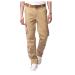 Ronony pants men cargo pockets long loose fit leisure pants hiking pants trekking pants outdoor pants Straight pants dyeing harem joggers sweatpant trousers 3xl 001#khaki