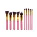 Demarkt Make Up Brush Set 10 Pieces Make Up Brush Set Make Brush Brush Set Small Set Makeup Makeup Brush Set Cosmetics eyeshadow brush Face brush Black (pink)