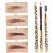 PLAFOPE 4 Pcs Eyebrow Pencil Brush Microblading Eyebrow Pen Double Tip Eyebrow Pencil Pigment Brown - Buy Online on GoSupps.com