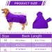 Purple Dog Waded Coat & Super Absorbent Towel - Soft Adjustable Bathrobe for Pets (XL 64cm) - Buy Online on GoSupps.com
